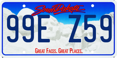 SD license plate 99EZ59