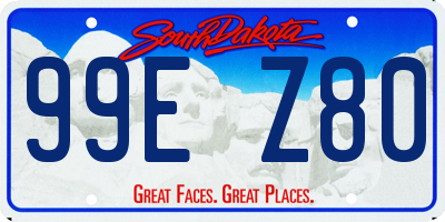 SD license plate 99EZ80