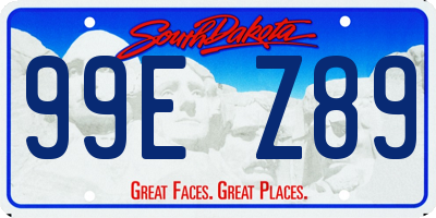 SD license plate 99EZ89