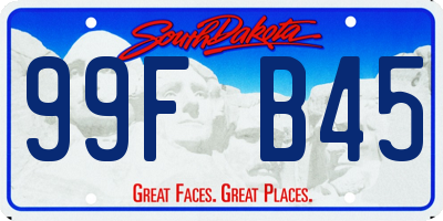 SD license plate 99FB45