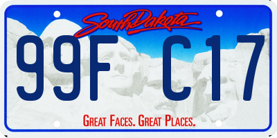 SD license plate 99FC17