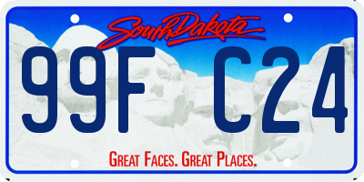 SD license plate 99FC24