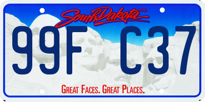SD license plate 99FC37