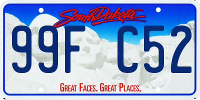 SD license plate 99FC52