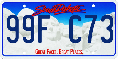 SD license plate 99FC73
