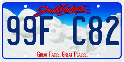 SD license plate 99FC82