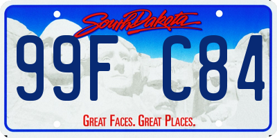 SD license plate 99FC84