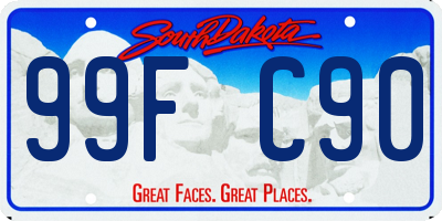 SD license plate 99FC90