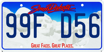 SD license plate 99FD56