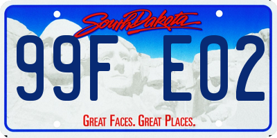 SD license plate 99FE02