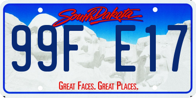 SD license plate 99FE17