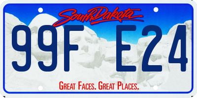SD license plate 99FE24