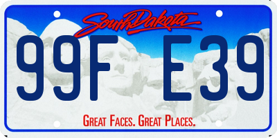 SD license plate 99FE39