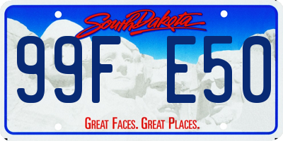 SD license plate 99FE50