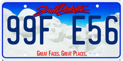 SD license plate 99FE56