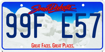 SD license plate 99FE57