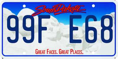 SD license plate 99FE68