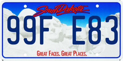 SD license plate 99FE83