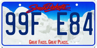 SD license plate 99FE84