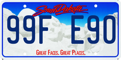 SD license plate 99FE90