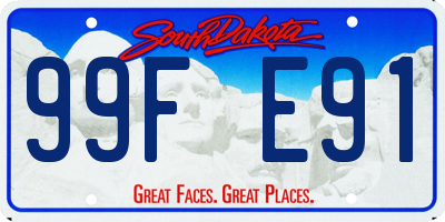 SD license plate 99FE91