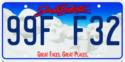 SD license plate 99FF32