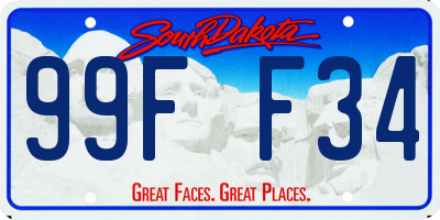 SD license plate 99FF34