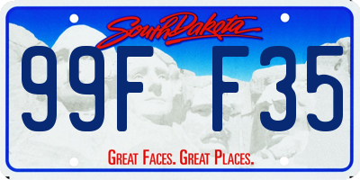 SD license plate 99FF35