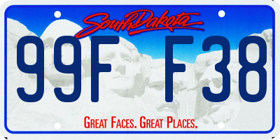 SD license plate 99FF38
