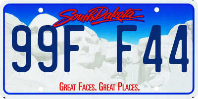 SD license plate 99FF44