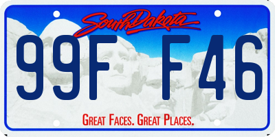 SD license plate 99FF46