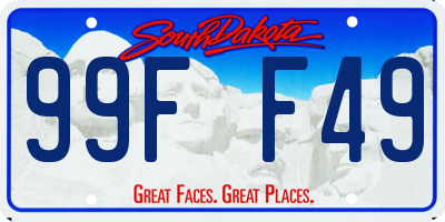 SD license plate 99FF49