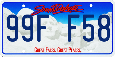 SD license plate 99FF58