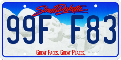 SD license plate 99FF83