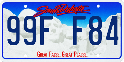 SD license plate 99FF84