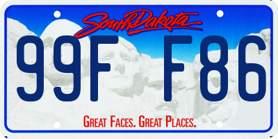 SD license plate 99FF86