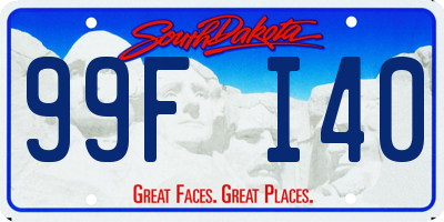 SD license plate 99FI40