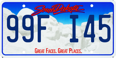 SD license plate 99FI45