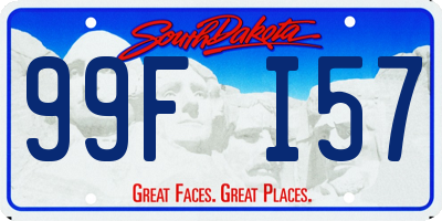 SD license plate 99FI57