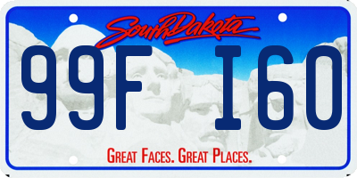 SD license plate 99FI60