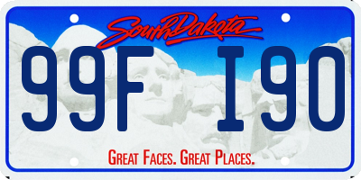 SD license plate 99FI90
