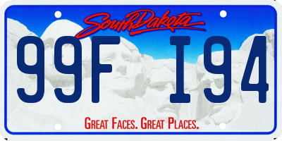 SD license plate 99FI94