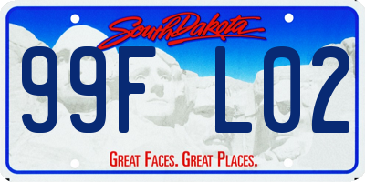 SD license plate 99FL02