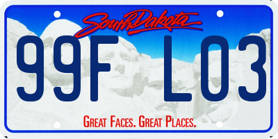 SD license plate 99FL03