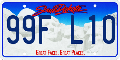 SD license plate 99FL10