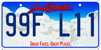 SD license plate 99FL11