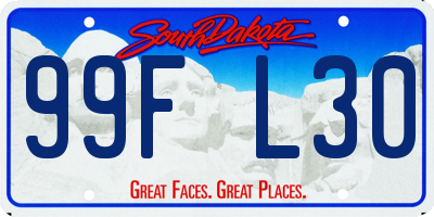 SD license plate 99FL30