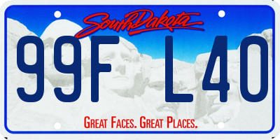 SD license plate 99FL40