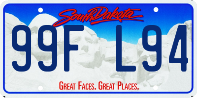 SD license plate 99FL94