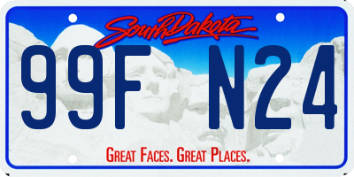 SD license plate 99FN24